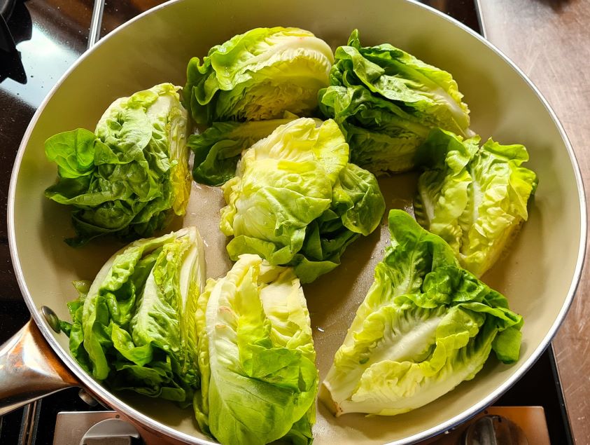 Angebratener Salat 1