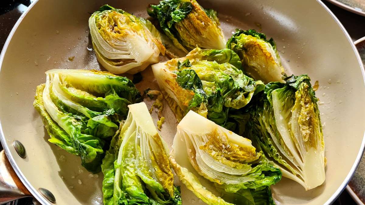 Angebratener Salat 1