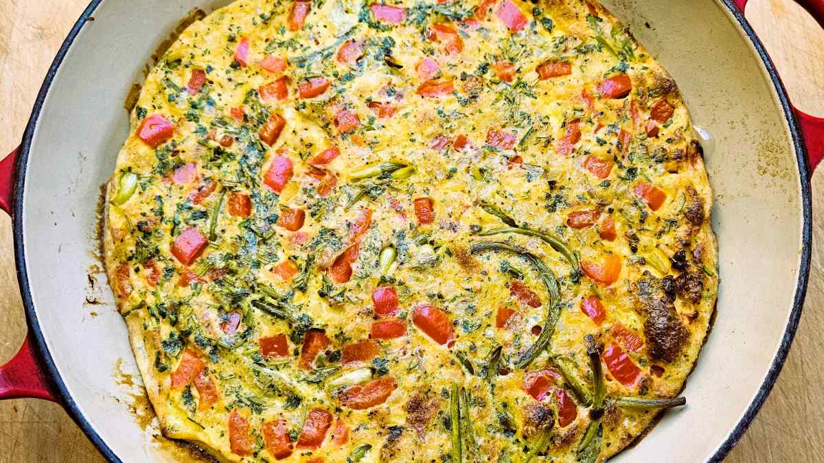 Knoblauchsprossen Frittata 2