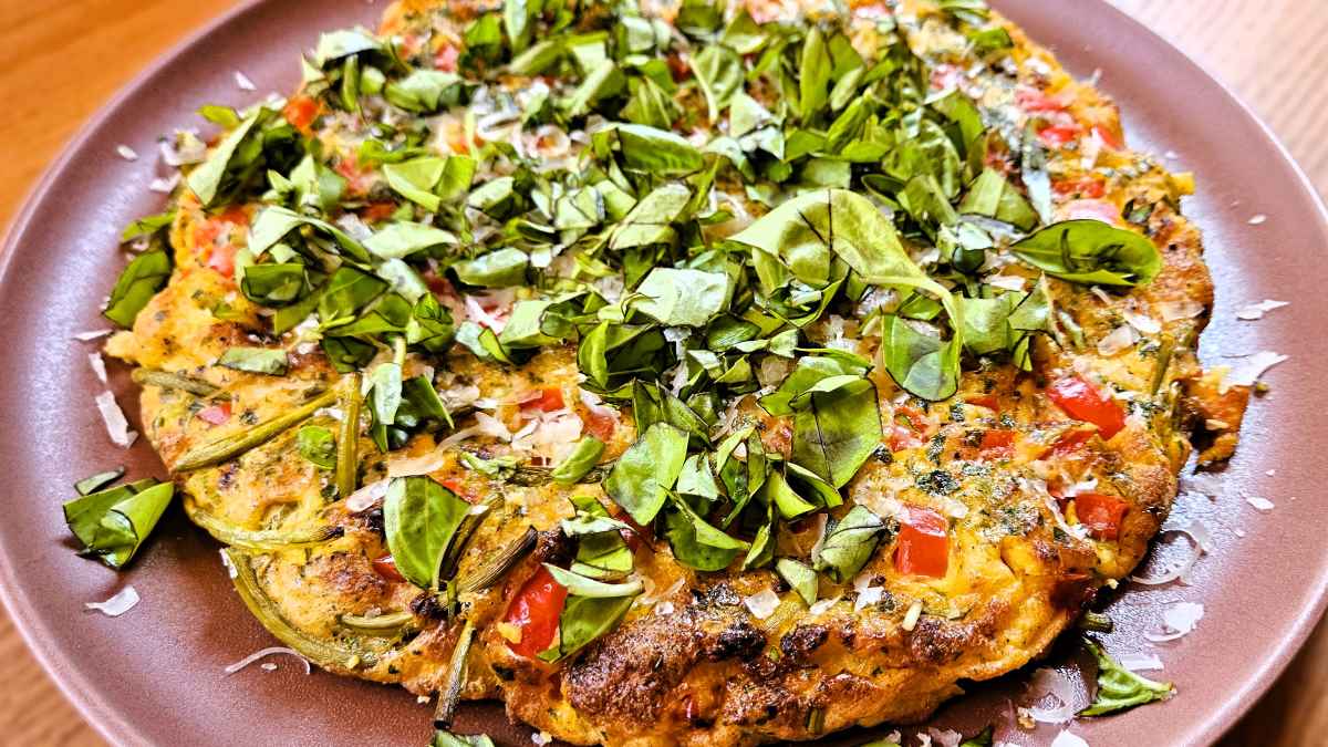 Knoblauchsprossen Frittata 5