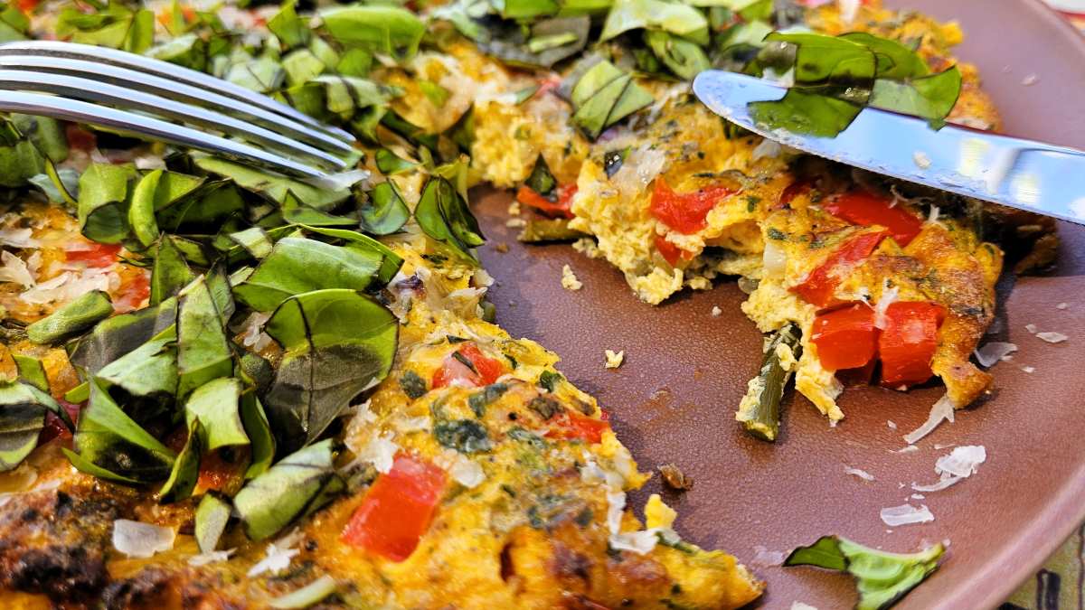 Knoblauchsprossen Frittata 6